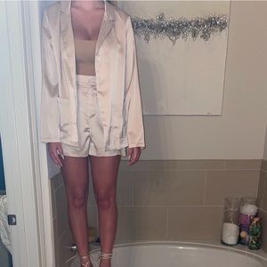 Satin Blazer and Short set